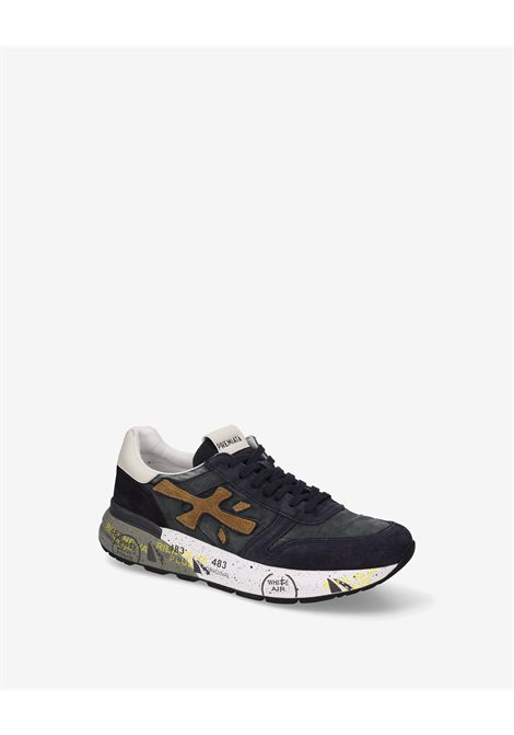 Premiata Mick 8435 Sneaker in Navy Suede Men's PREMIATA |  | MICK VAR8435